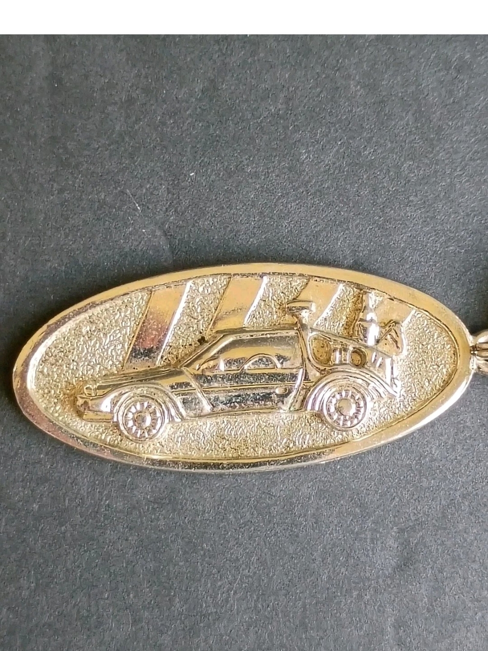 Back to the Future Key Chain Universal Studios Promotional Metal DeLorean Car